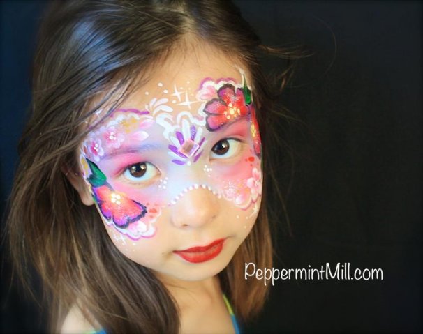 007_flower mask face painter los angeles pasadena